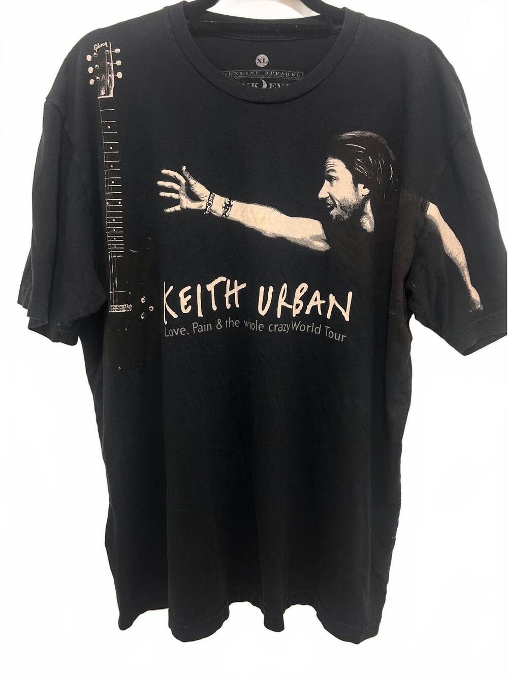 Keith Urban Love Pain & the Whole Crazy World Tour Black TSh